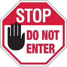 do not enter